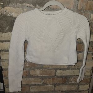 Zara White Knit Sweater